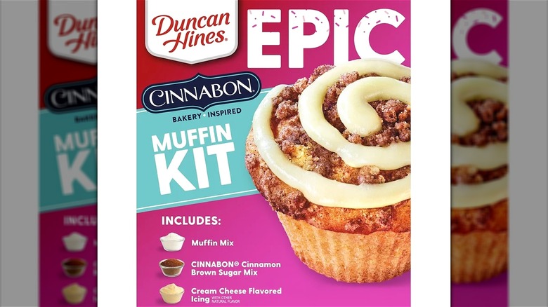 Duncan Hines cinnamon muffin kit