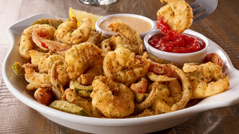 bowl of shrimp fritto misto