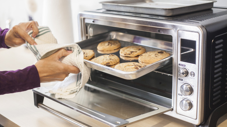 Cookies in a toaster oven