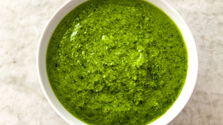 Bowl of pesto