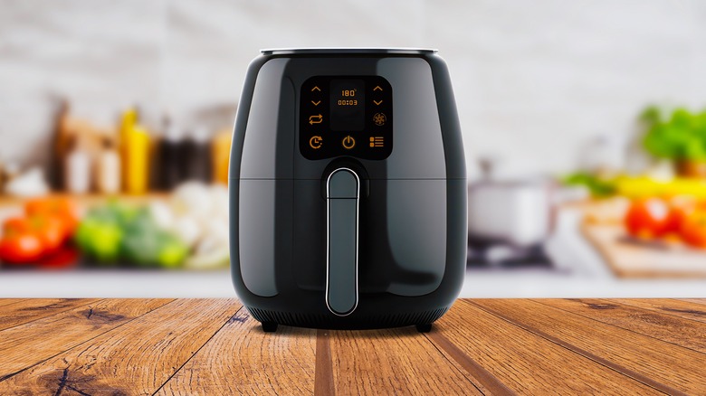 air fryer on kitchen counter