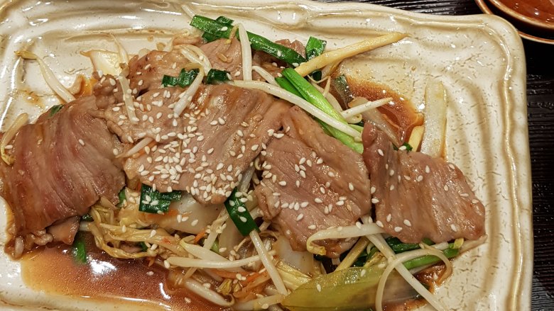 kimchi on pork