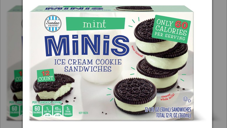 Sundae Shoppe's mini mint ice cream sandwich cookies