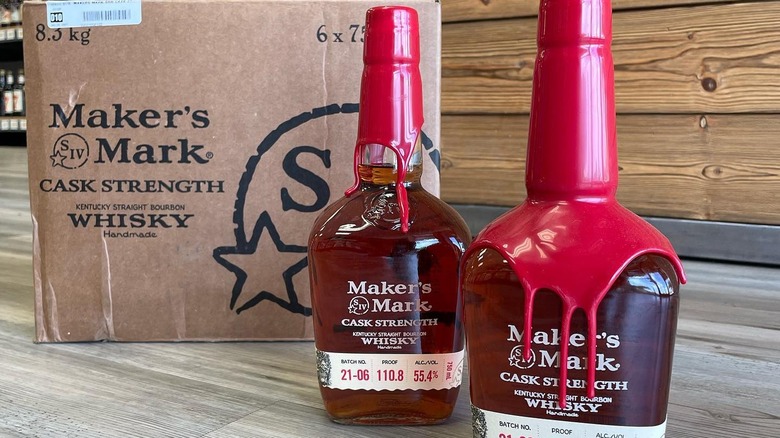 Maker's Mark Cask Strength bottles