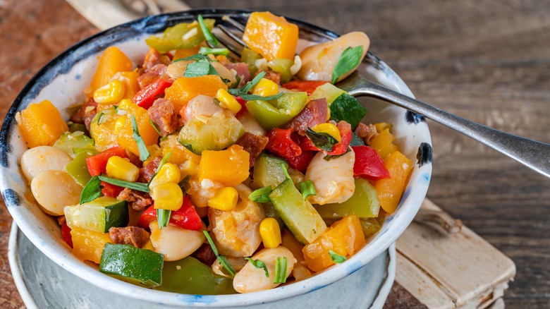 succotash with veggies