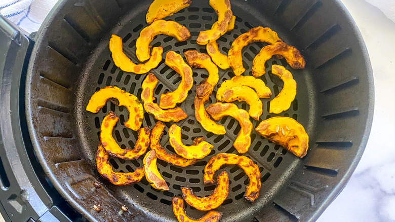 delicata squash slices in air fryer