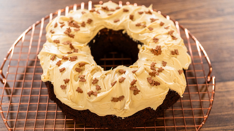 A gingerbread Bundt cake