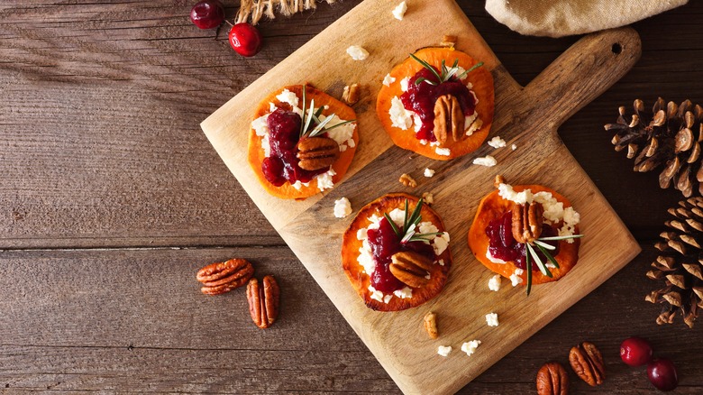 sweet potato cranberry appetizer