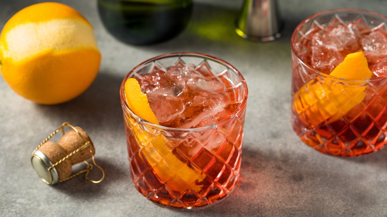 Negroni Sbagliato cocktails