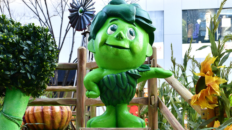 Little Sprout mascot statue standing