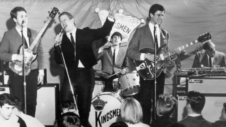 The Kingsmen performing a concert