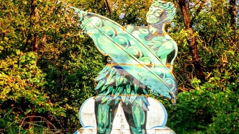 Older Green Giant mascot display in Minnesota