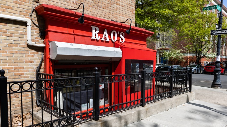 Exterior of Rao's in New York City