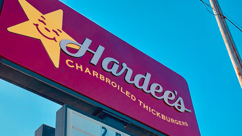 Hardee's restaurant sign