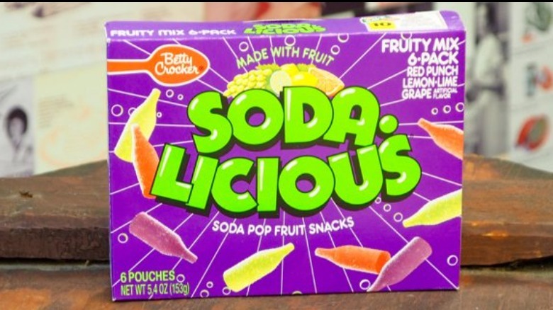 Box of soda gummy candies