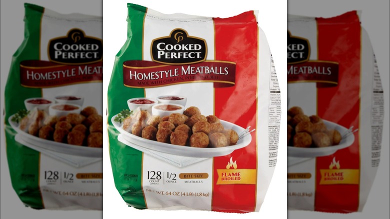 Italian meatballs in bag