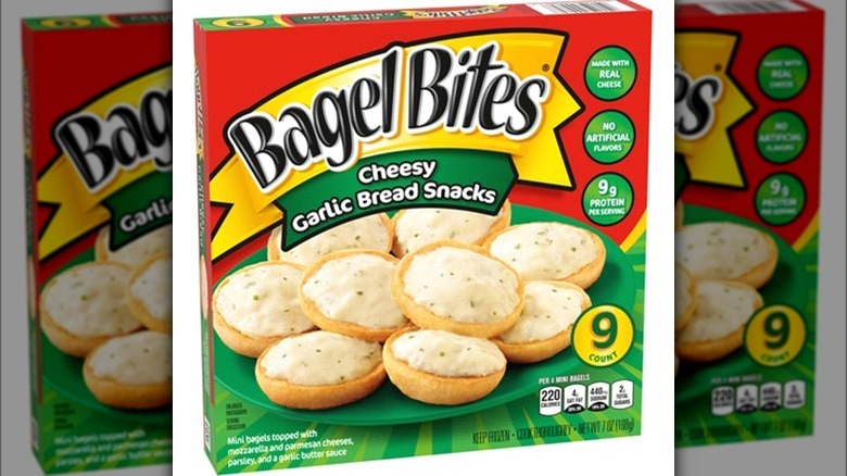 Garlic Bread Bagel Bites