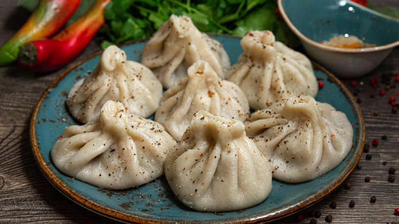 Georgian khinkali dumplings 