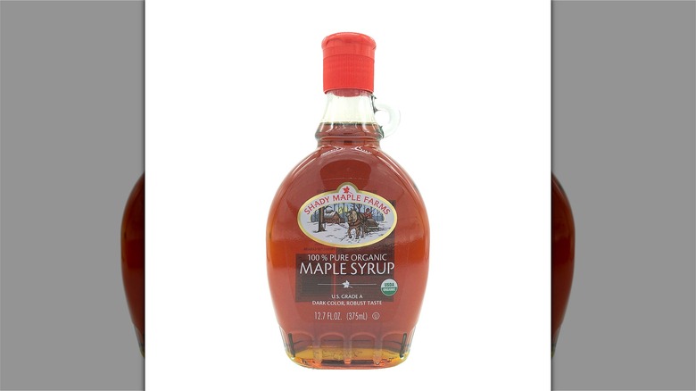 Grocery store maple syrup jug