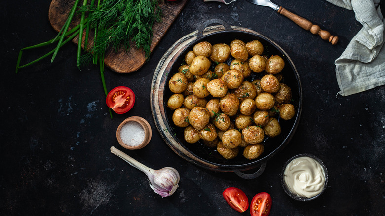 Prepared baby potatoes