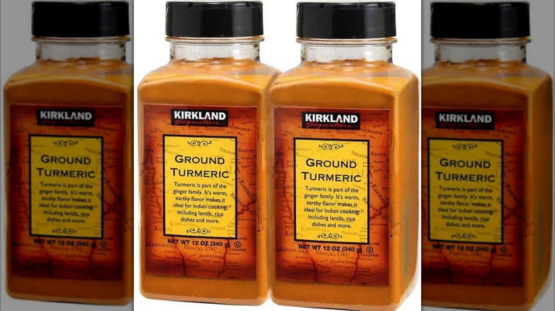 bottles of Kirkland turmeric