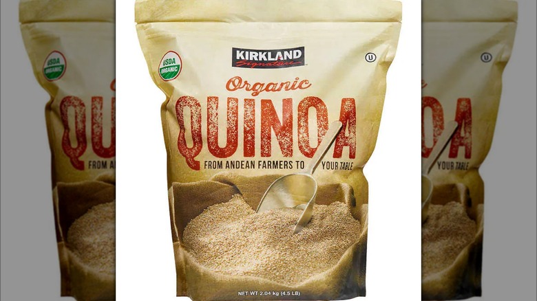 bag of Kirkland Organic Quinoa