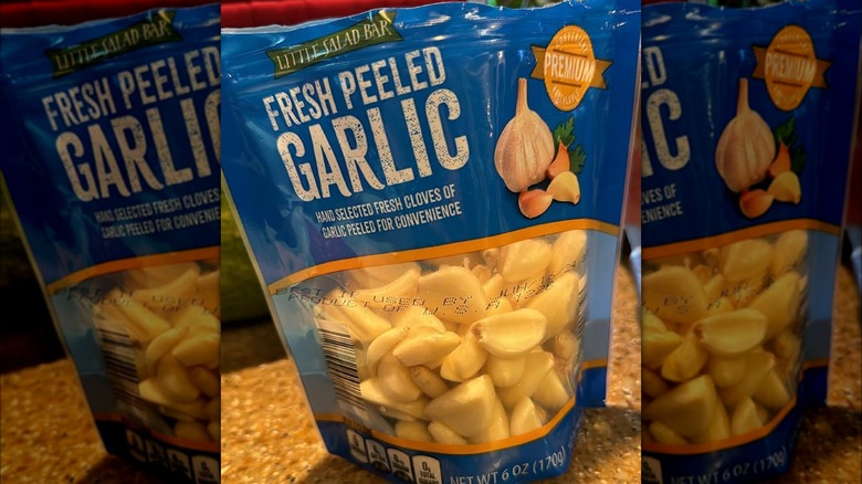 bag of Little Salad Bar Fresh Peeled Garlic