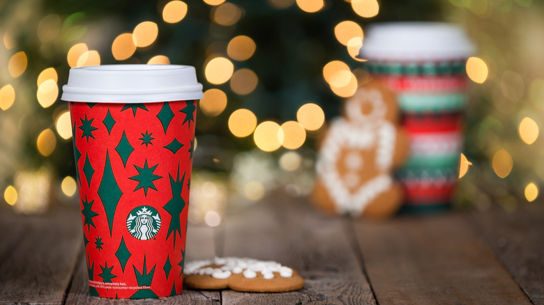 Starbucks hot drinks during festive season