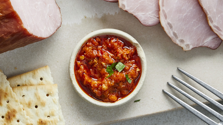 salsa in small ramekin