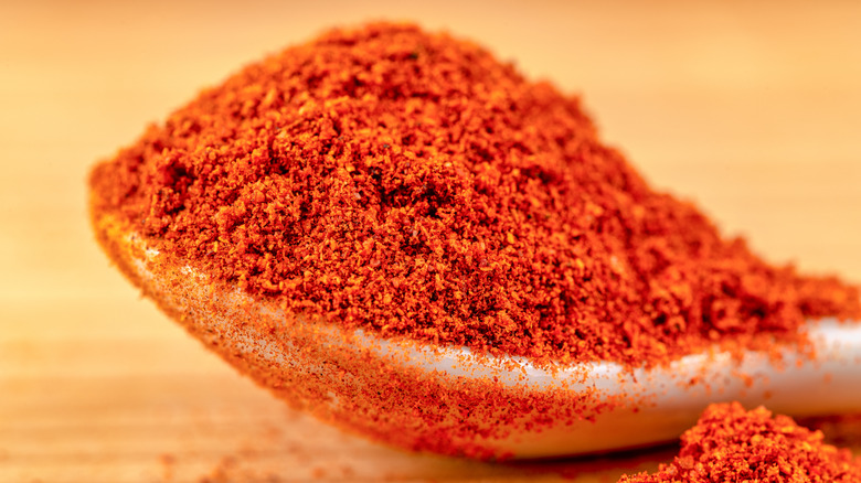 smoked paprika close up