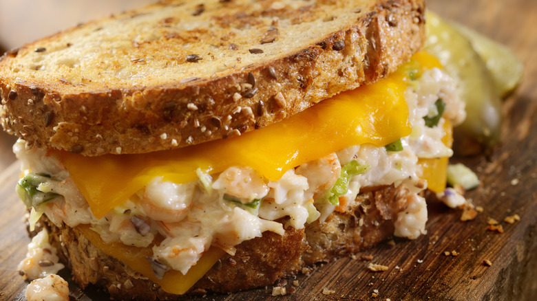 tuna sandwich with cheese