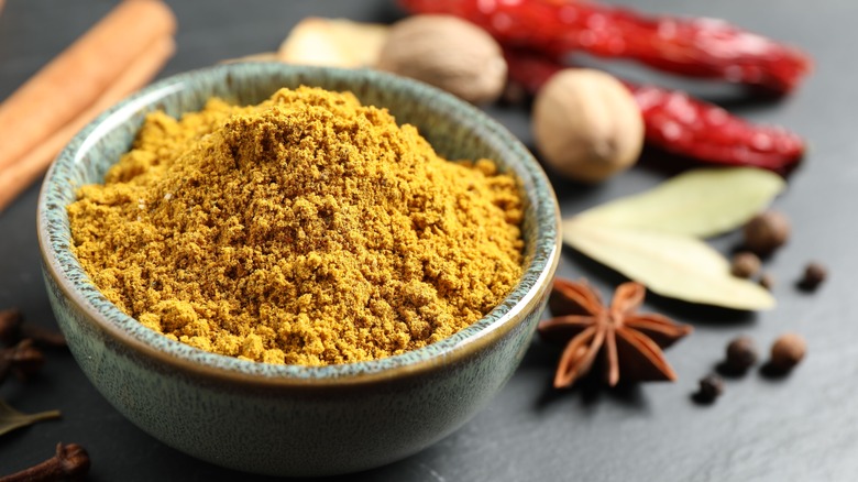 curry powder in small bowl