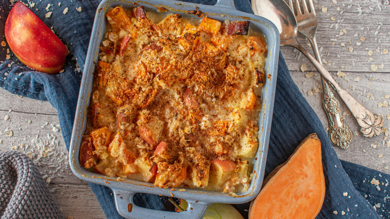 Apple and sweet potato casserole