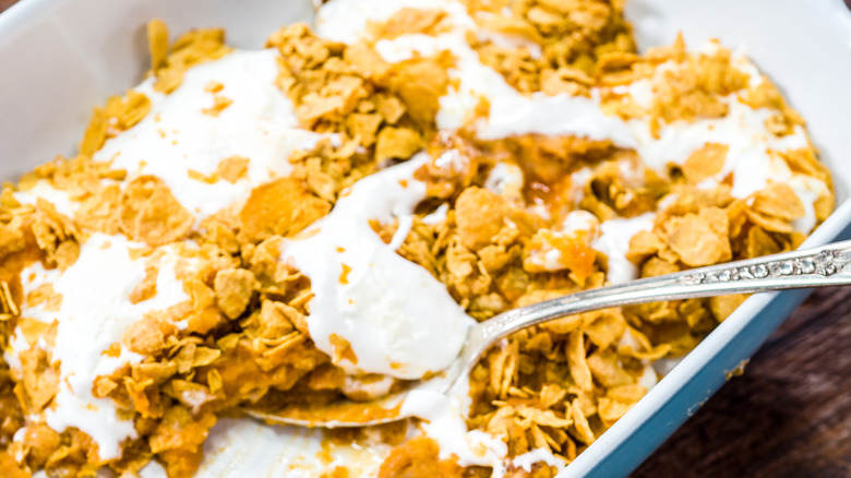 Cornflake and marshmallow casserole