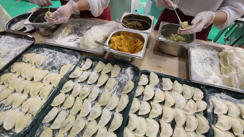 Making large batch of pierogi