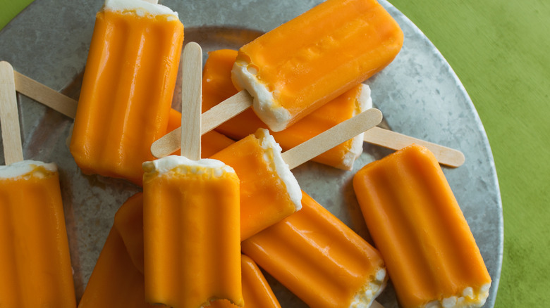 plate of orange dreamsicles