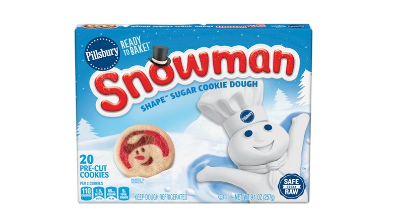 Pillsbury Snowman sugar cookie dough