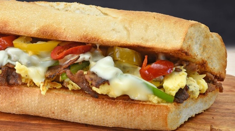 Quiznos Steak and Eggs sub