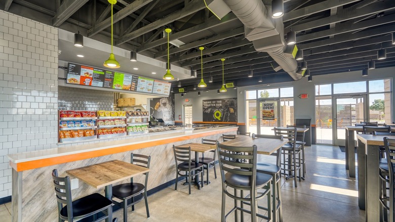 inside redesigned Quiznos