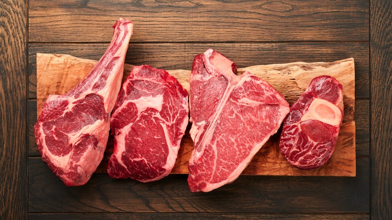 raw prime steaks