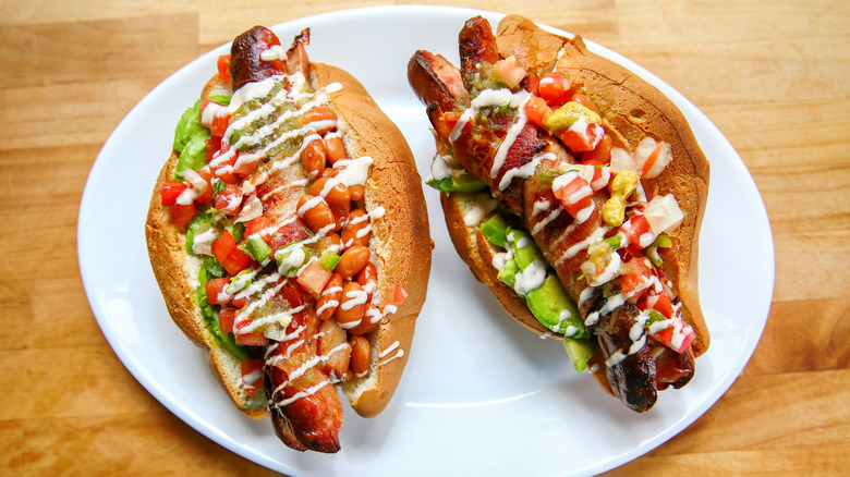 Two Sonoran-Style Hot Dogs 