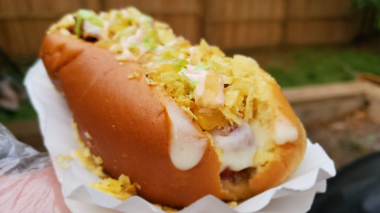 Colombian style hot dog