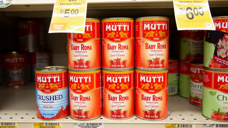 canned Datterini tomatoes