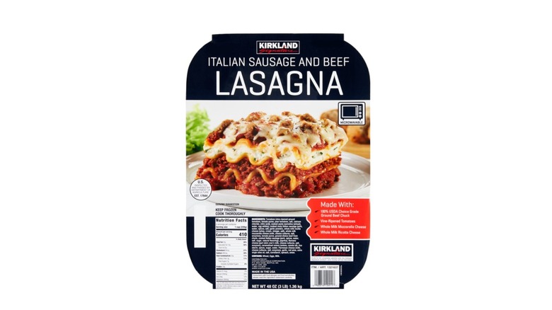 Kirkland Italian Sausage and Beef Lasagna