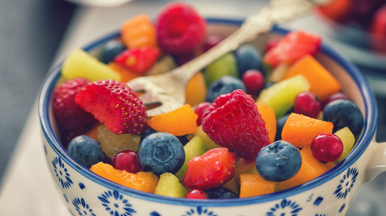 Bowl of fruit salad