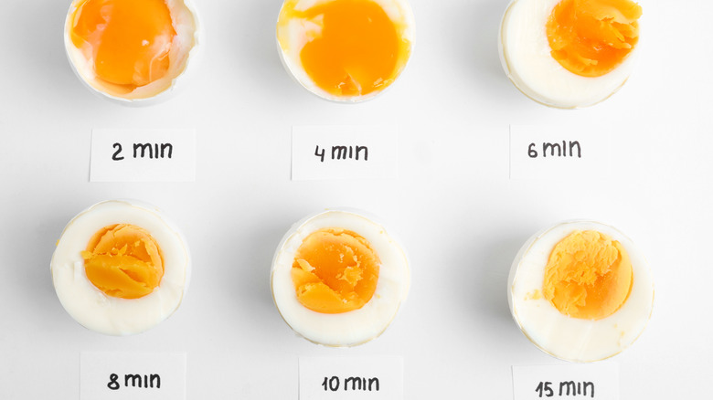 different egg boiling times