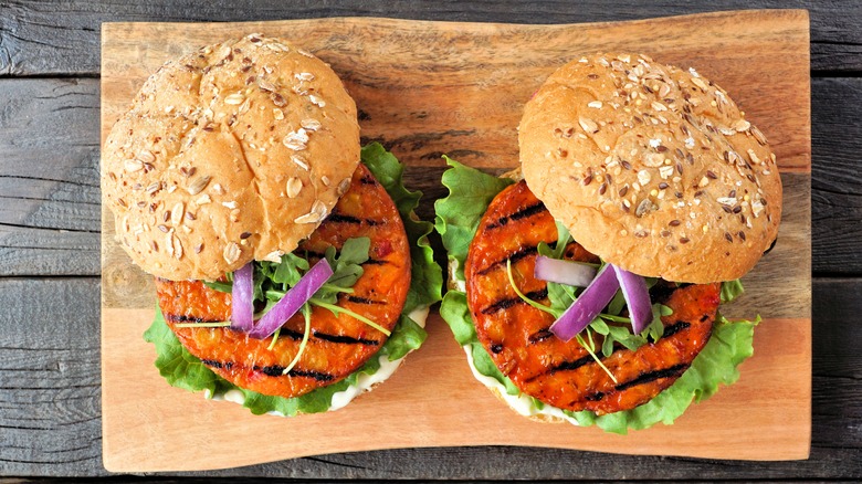 sweet potato veggie burgers