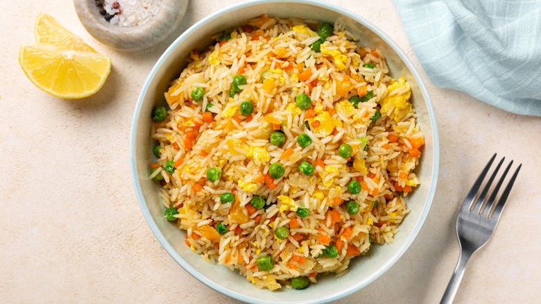 Rice and vegetables