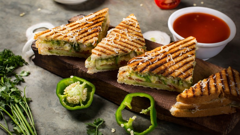 veggie grilled cheese sandwiches