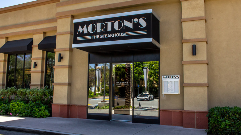 front of Morton's Steakhouse